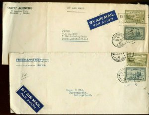 2 items, 30 cent PEACE issue to SWITZERLAND nice airmail cover Canada