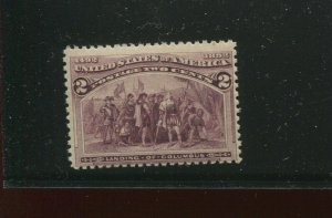  231c Columbian Broken Hat Mint  Stamp NH  (Stock 231 Bx 363)