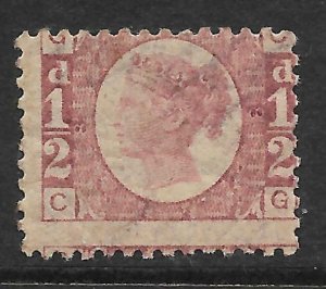 Sg 48 ½d Rose Red Plate 8 Lettered C-G UNMOUNTED MINT/MNH