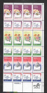 #1805-10 MNH Zip Block & Copy Block of 24