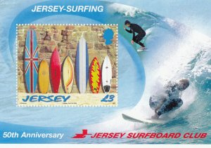 Jersey 2009  Surfing Miniature Sheet  NHM