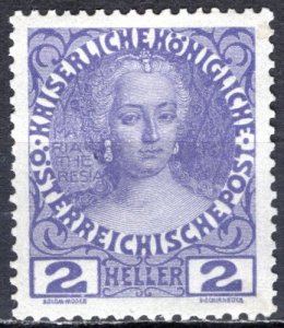 Austria; 1908: Sc. # 111a: MLH Single Stamp