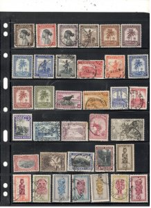 BELGIUM CONGO COLLECTION ON STOCK SHEET , MINT/USED