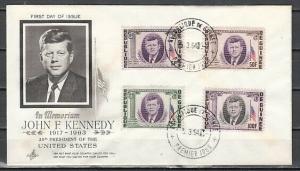 Guinea, Scott Cat. 325-327, C6. President J. Kennedy. First day cover. ^
