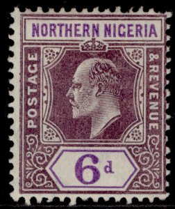 NORTHERN NIGERIA EDVII SG25, 6d dull purple & violet, M MINT. Cat £27.