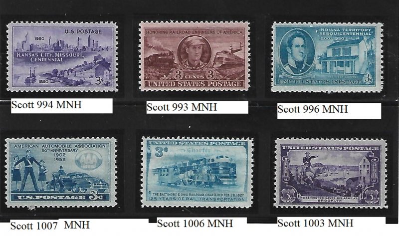 Lot 2 U.S. Various Stamps Scott# on Photo