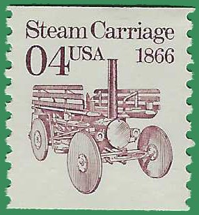 #2451 4c Steam Carriage 1866 Coil Single 1991 Mint NH
