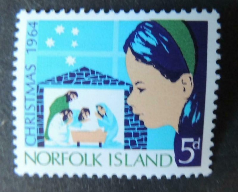 Norfolk Island 1964 christmas religion nativity children MNH