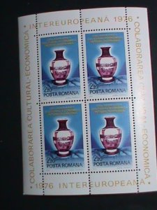 ​Romania Stamp:1976: Intereuropa Cultural Economic S/S sheet #16