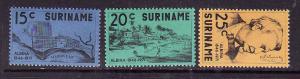 Suriname-Sc#392-4-unused NH set-Albina founding-1971-