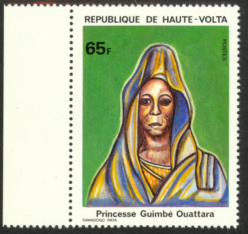 BURKINA FASO / UPPER VOLTA 1980 65fr Princess Guimbe Quattara Sc 543 MNH