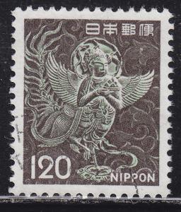 Japan 1079 Used 1972 Mythical Winged Woman, Chusonji