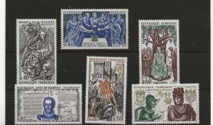 France 1967 & 69 History of France II & IV sg.1769-71, 1850-2   MNH