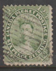 Canada Scott #18 Stamp - Cat $120 - Used Single