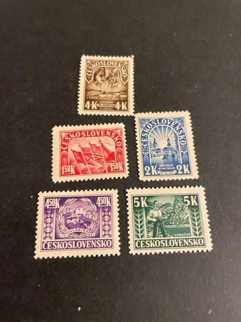 Czechoslovakia sc 288-292 MH comp set