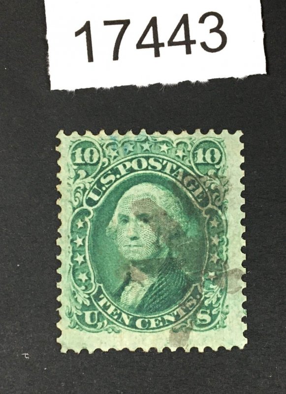 MOMEN: US STAMPS # 96 F GRILL USED $275 LOT #17443