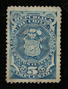 1900 Chile revenue tax stamp, 5 Centavos (ТS-530)