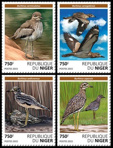 NIGER - 2015 - Birds - Perf 4v Set - Mint Never Hinged