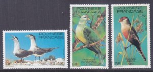 French Polynesia 349-51 MNH 1981 Local Birds Set of 3