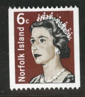 Norfolk Island Scott 118A MNH** QE2 coil 1968-71 