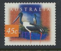 Australia SG 1690d perf 12½ 13   Used -  Birds Stork  jabiru