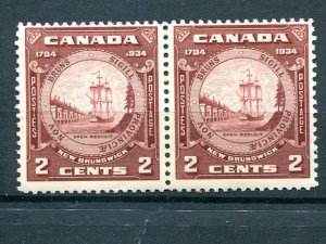 Canada #210 pair   Mint NH