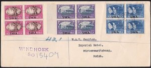 SOUTH WEST AFRICA 1946 registered cover Windhoek to Natal..................B3621