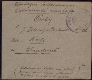 Czech Legion Siberia Russia Feldpost Polni Posta Expertized 99410