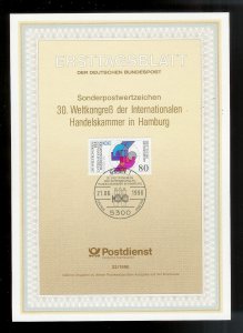 GERMANY (52) Ersttagsblatt FDC Presentation Cards