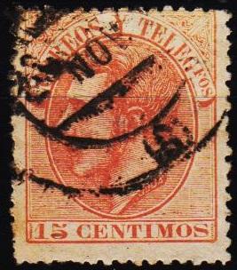 Spain.1882 15c S.G.273 Fine Used