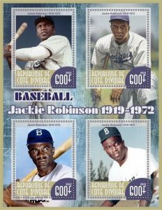 Stamps. Sports Baseball Ivory Coast 2022 year ,1+1 sheets perforated NEW