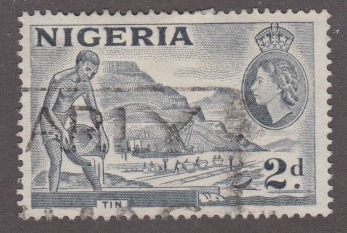 Nigeria 93B Mining Tin 1956