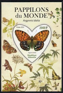 GABON - 2012 - Butterflies of the World #4 - Perf Souv Sheet - MNH-Private Issue