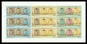 Malaysia 2017 150 Years Straits Settlements Stamps sheetlet MNH