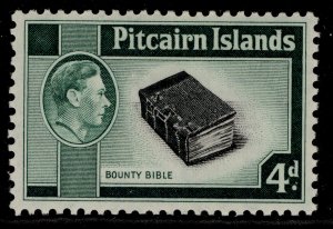 PITCAIRN ISLANDS GVI SG5b, 4d black & emerald-green, M MINT. Cat £23.