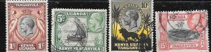 Kenya,Uganda,Tanganyika #46-47   (M&U)  CV $2.75