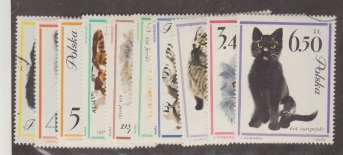 Poland Scott #1216-1225 Stamps - Used Set