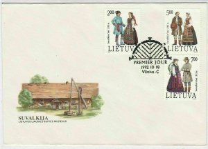 Lithuania 1992 Lithuanian Folk Museum of Life People Stamps FDC Cover Rf 29602