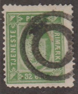 Denmark Scott #O9 Stamp - Used Single