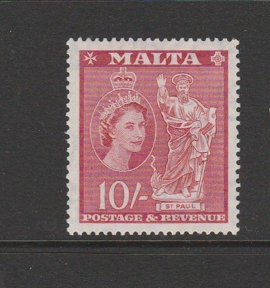 Malta 1956 Defs 10/- MM SG 281