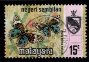 Malaysia - Negri Sembilan #90a Butterfly Type (Photo) - Used