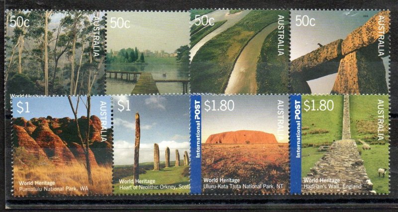 Australia 2370a, 2372a, 2374a & 2376a Set. Mint never hinged