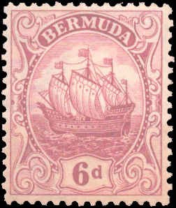Bermuda #91, Incomplete Set, 1924, Hinged