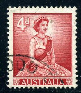 Australia - Scott #318 - 4d - Queen Elizabeth II - Used