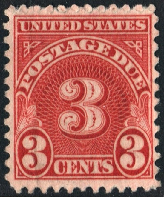 SC#J82 3¢ Postage Due (1931) Uncancelled/No Gum