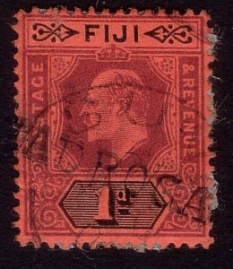 FIJI EVII 1d - NADROGA straight line cancel................................31497