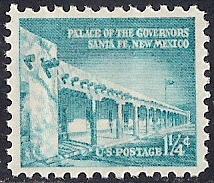 1031A 11/4 cent 1960 Palace of the Governors, NH OG XXF