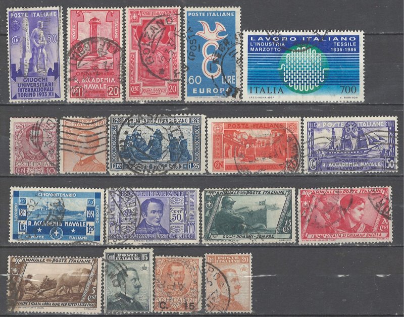 COLLECTION LOT # 4560 ITALY 18 STAMPS 1901+ CV+$26