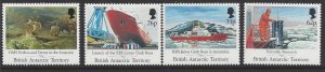 British Antarctic Territory #184-87 MNH set, Scientific Research, issued1999