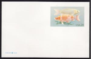 United States #UX555 VF Unused Koi fish postal card